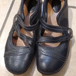 Clarks Flats with Velcro Strap